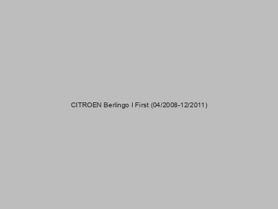 Enganches económicos para CITROEN Berlingo I First (04/2008-12/2011)
